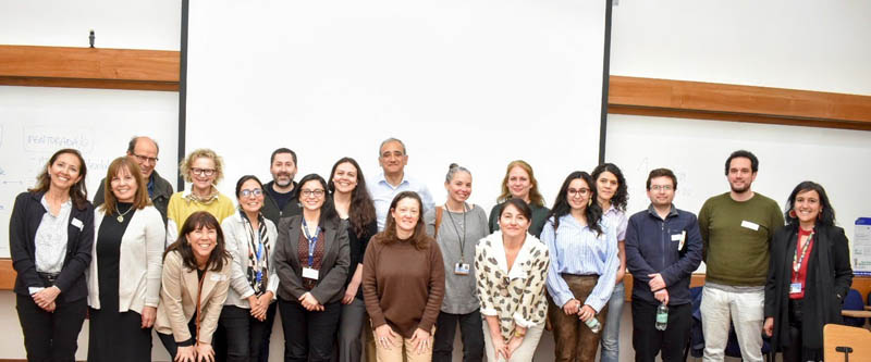 Participantes del Taller y equipo Dirección de Desarrollo Académico, Dirección de Equidad de Género y relatoras Nuria Pedrals y Gabriela Soto