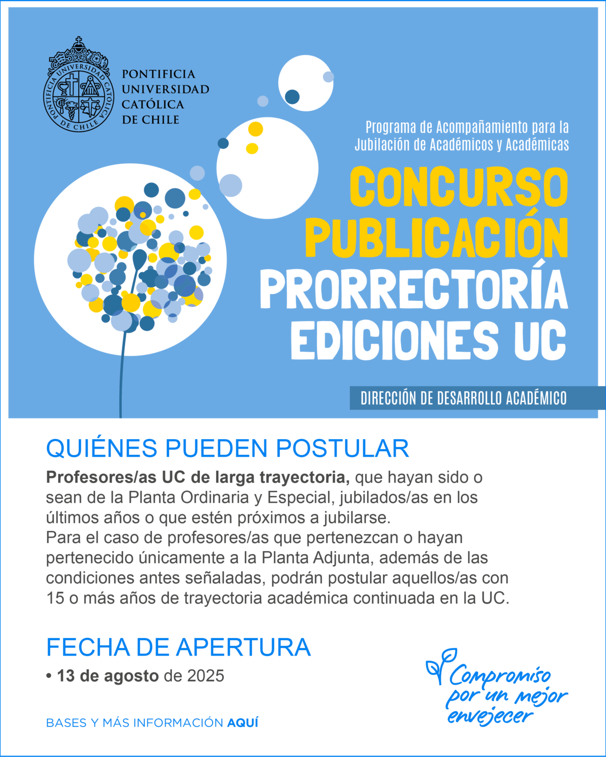 Concurso ediciones UC y Programa Jubilados